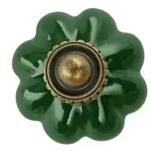 Bouton vert foncé vintage