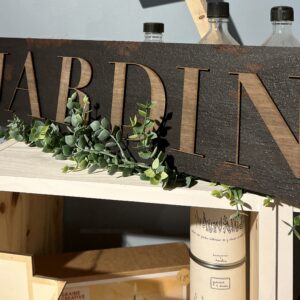 Lettres "JARDIN" en bois