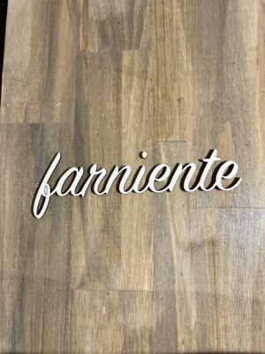 Lettres "Farniente" en bois – Image 2